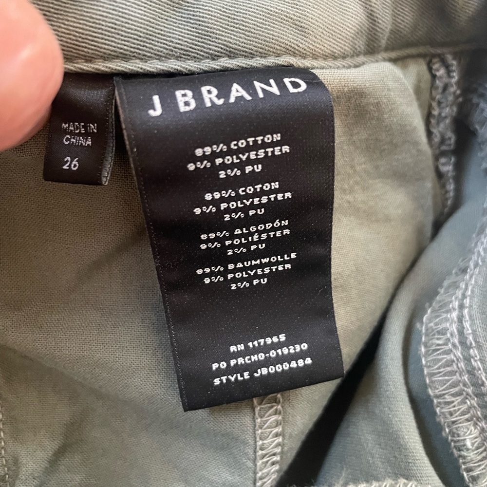 J Brand Green Cargo Pants Slim Fit - Size 26 - Picture 3 of 6